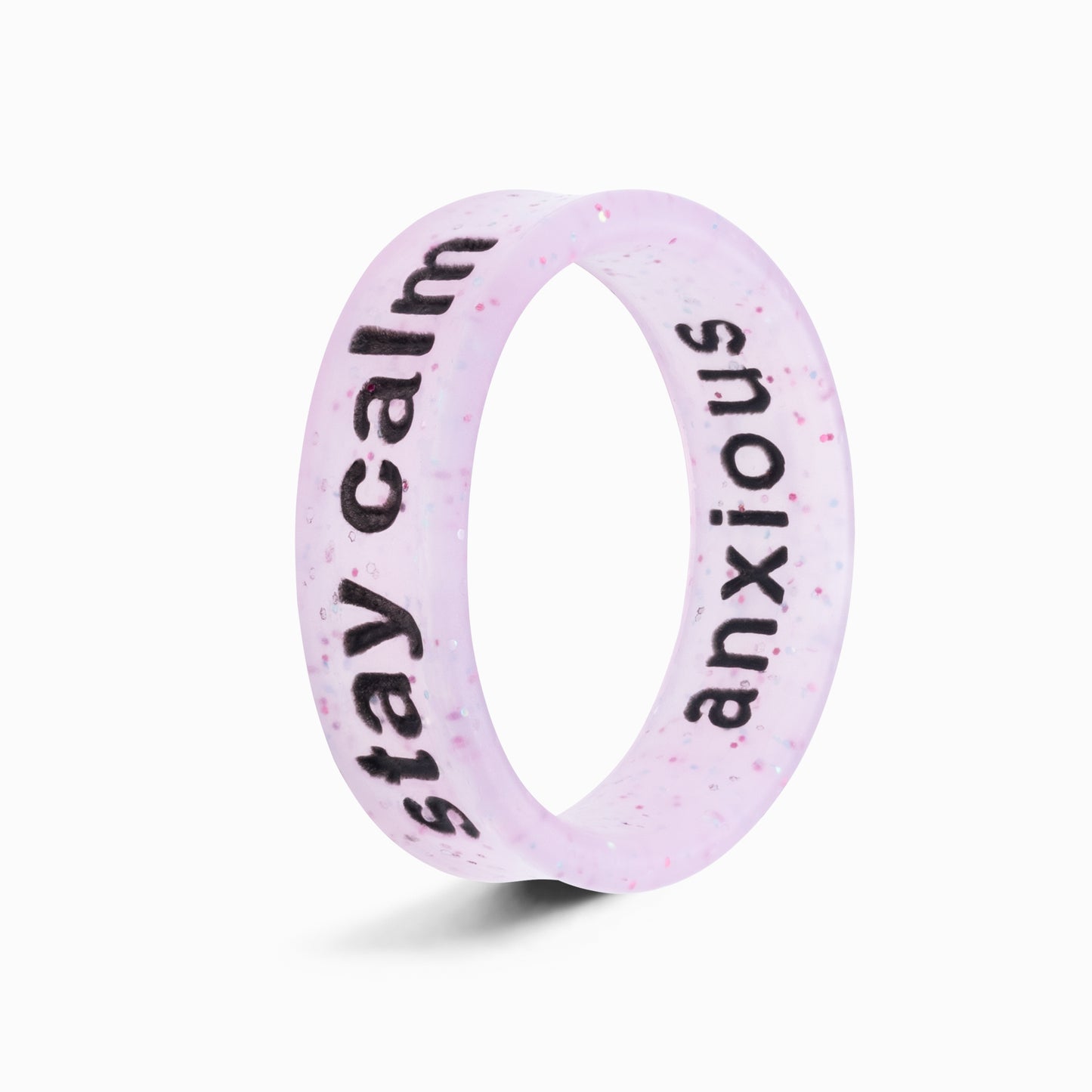 Flip Reversible anxious / stay calm ring