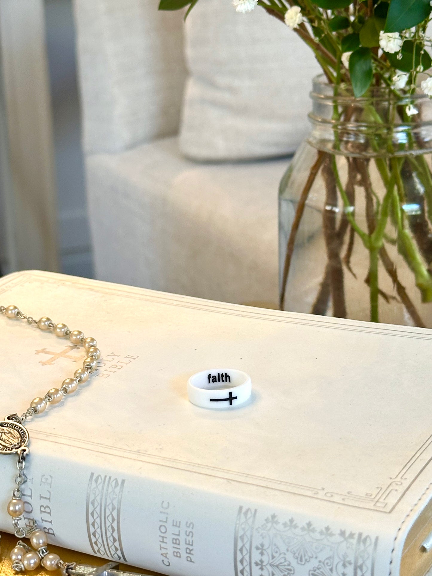 Flip cross / faith Ring