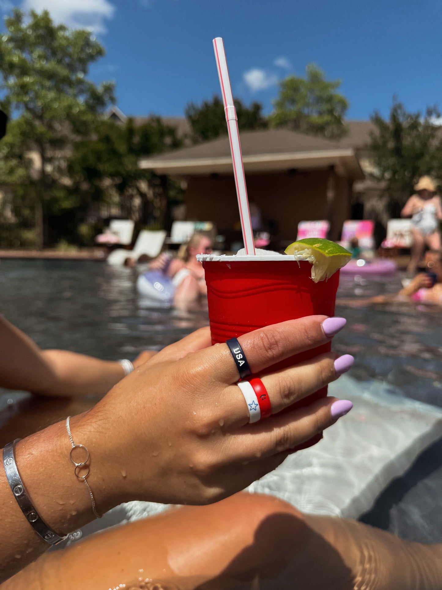 Flip Reversible Navy star / USA ring