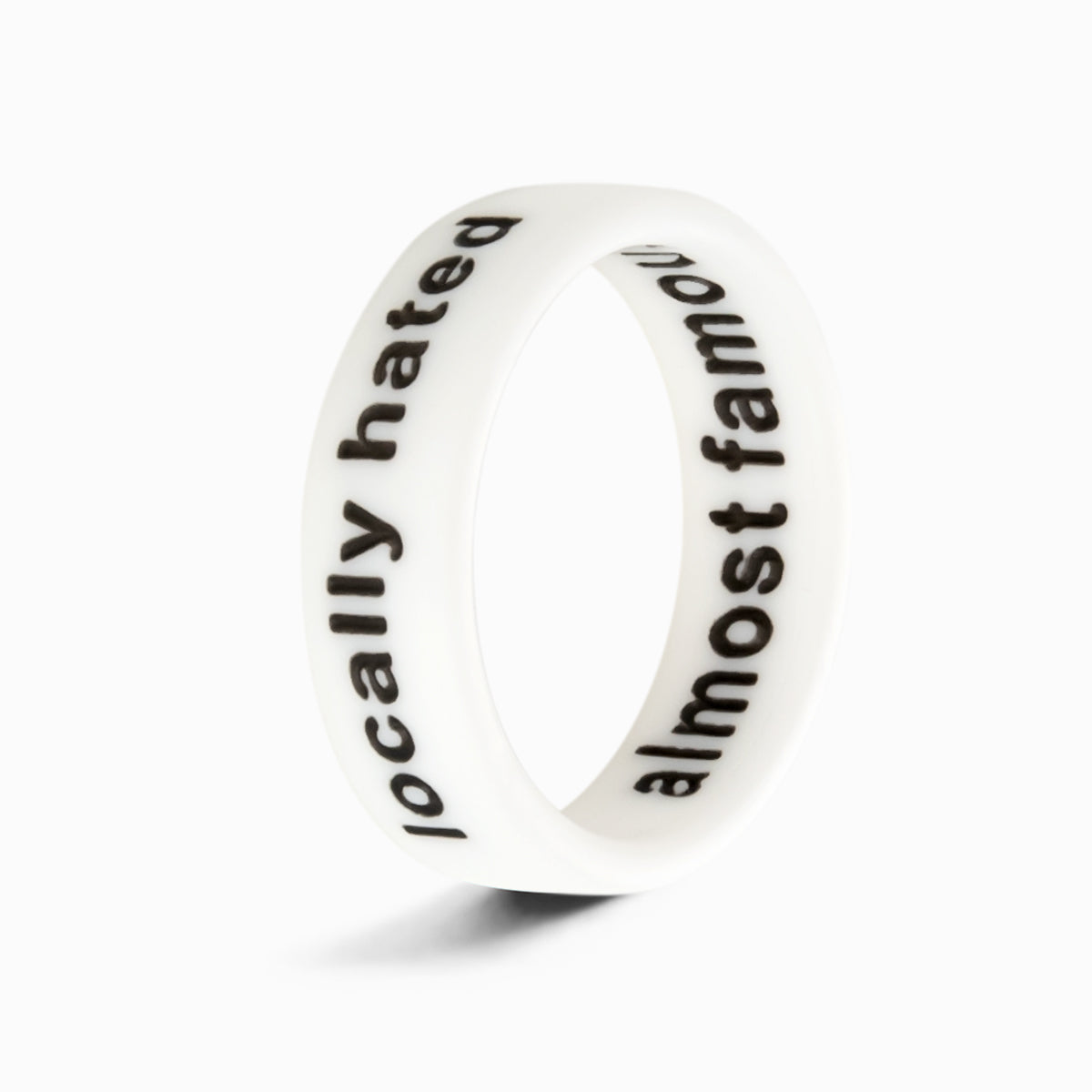 Flip Reversible locally hated / almost famous ring