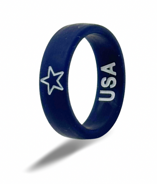 Flip Reversible Navy star / USA ring