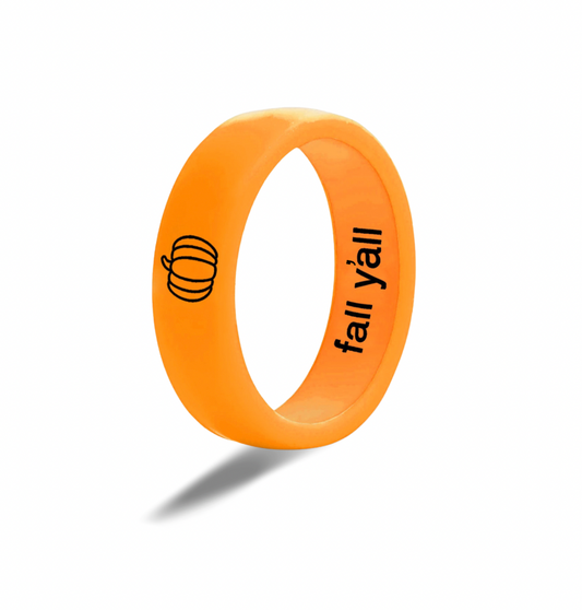 Flip Reversible pumpkin / fall y'all ring