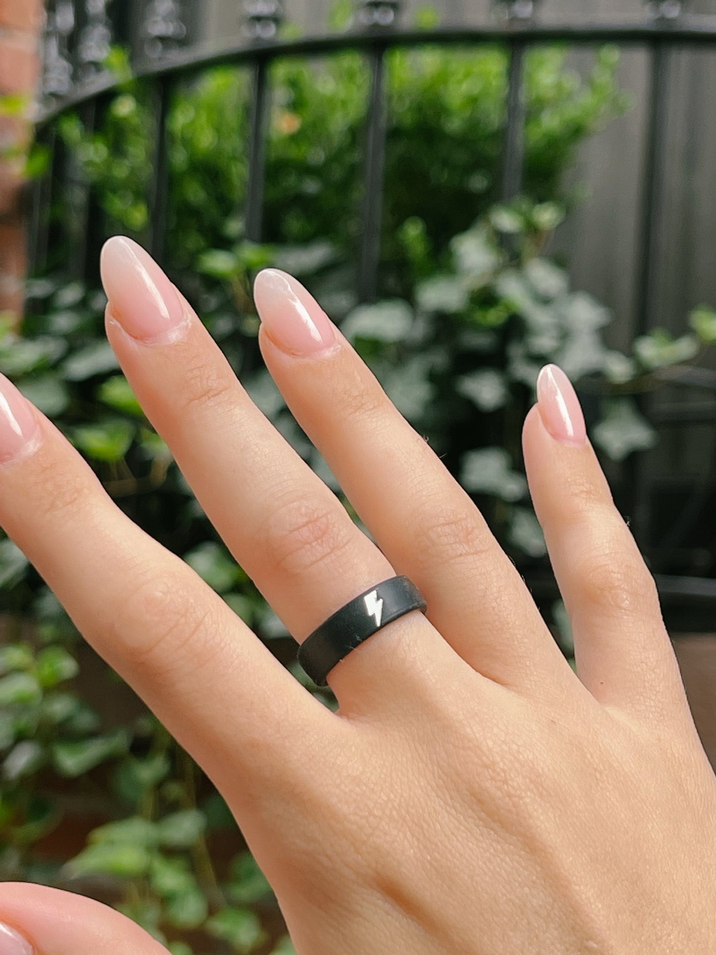 Flip Reversible lightning bolt / cloud ring