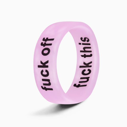 Flip Reversible fuck off / fuck this Ring