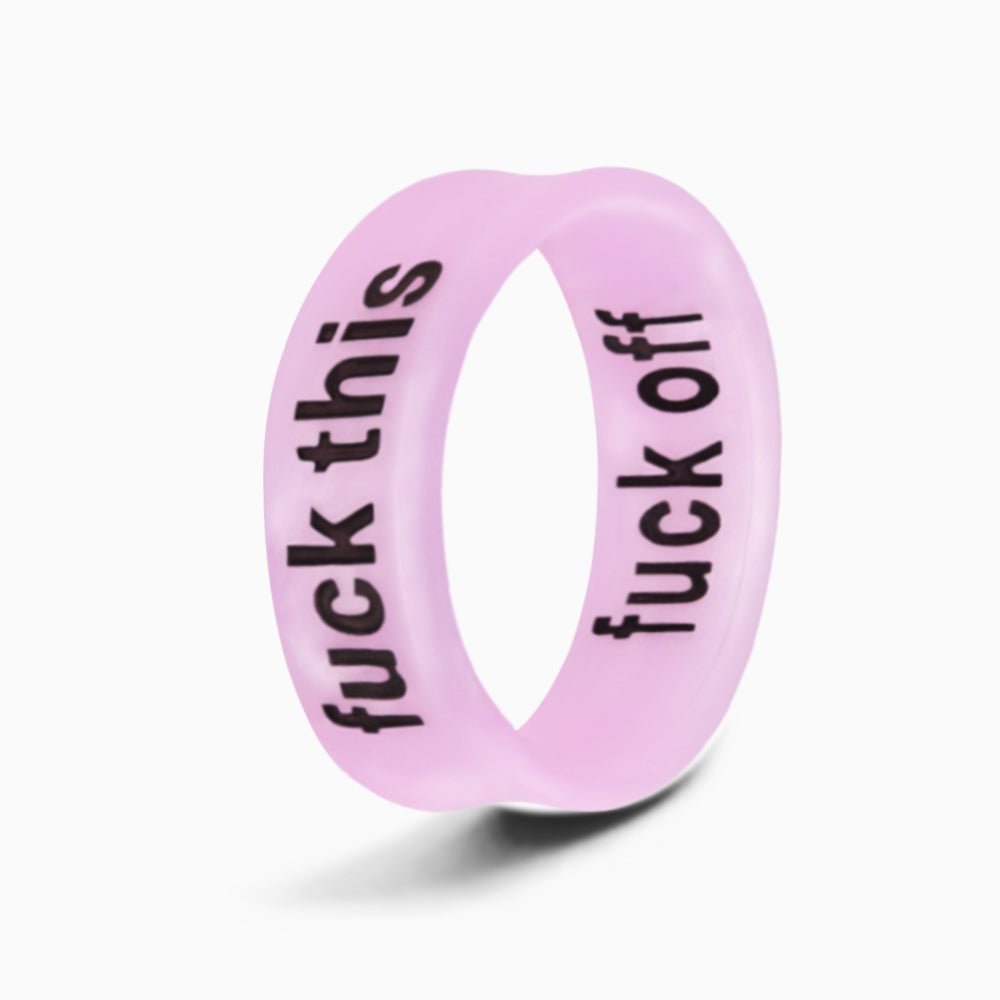 Flip Reversible fuck off / fuck this Ring