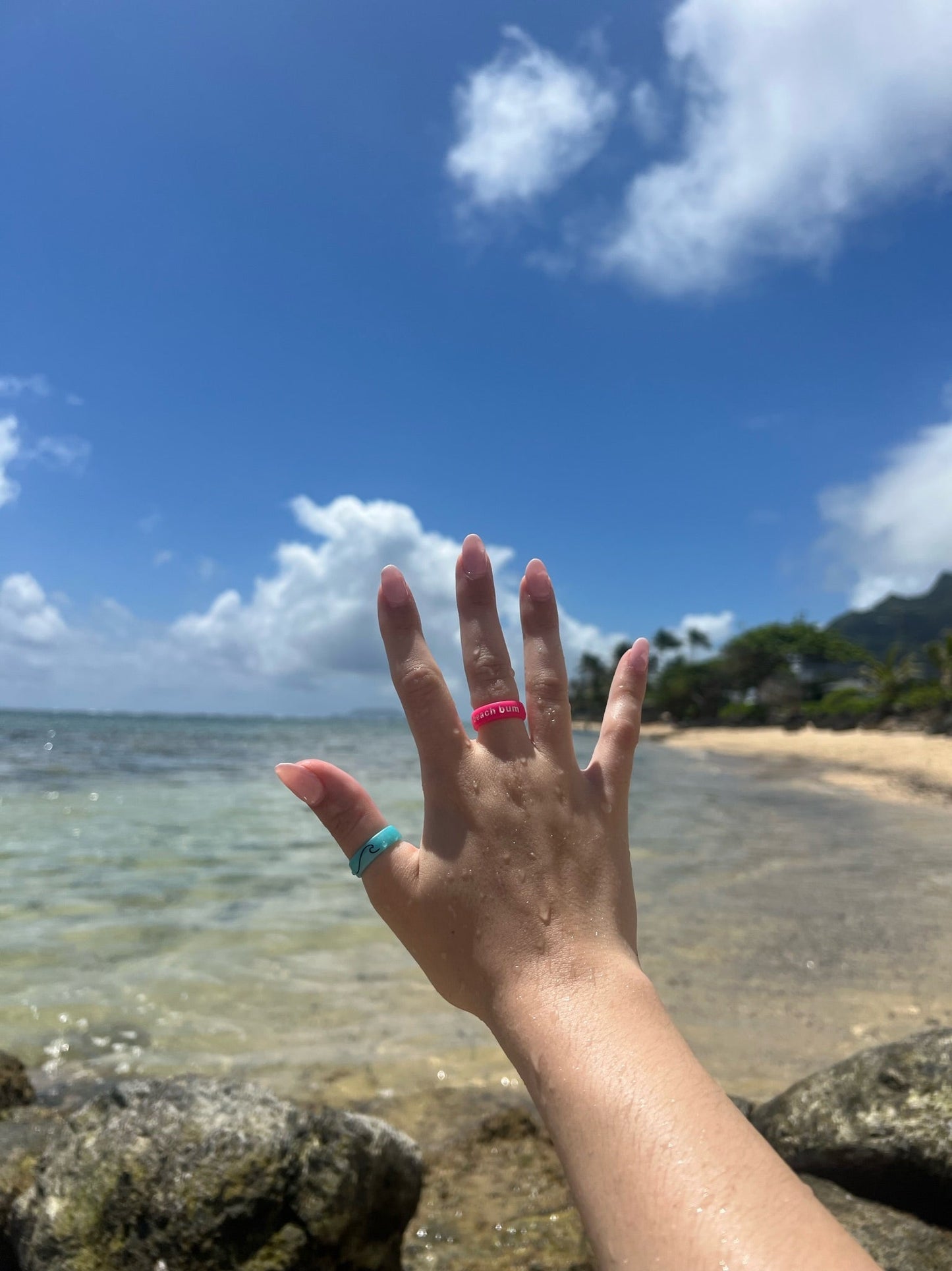 Flip Reversible wave / beachy ring