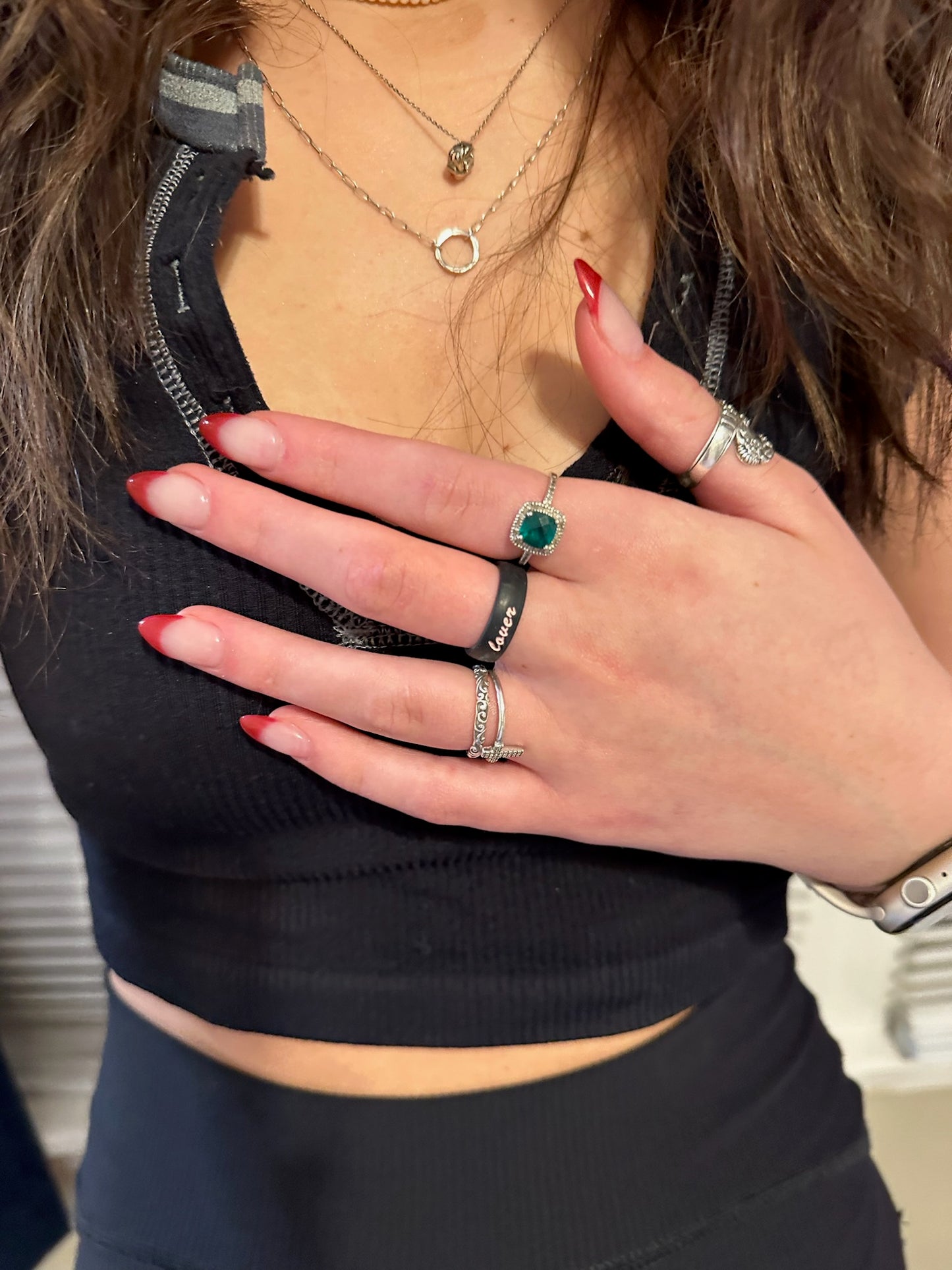 Flip Reversible lover / hater ring