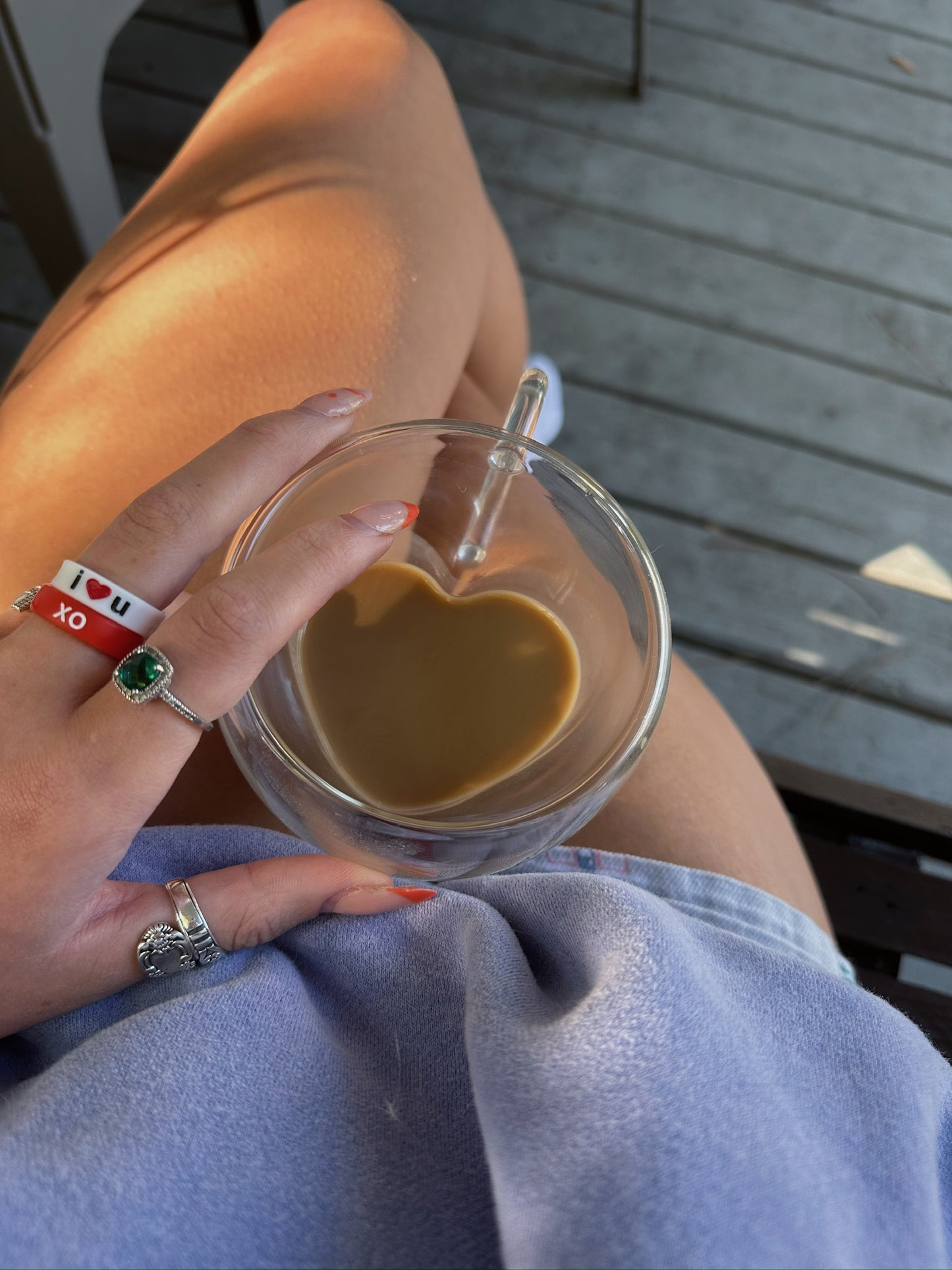 Flip Reversible i❤️me / i❤️u ring