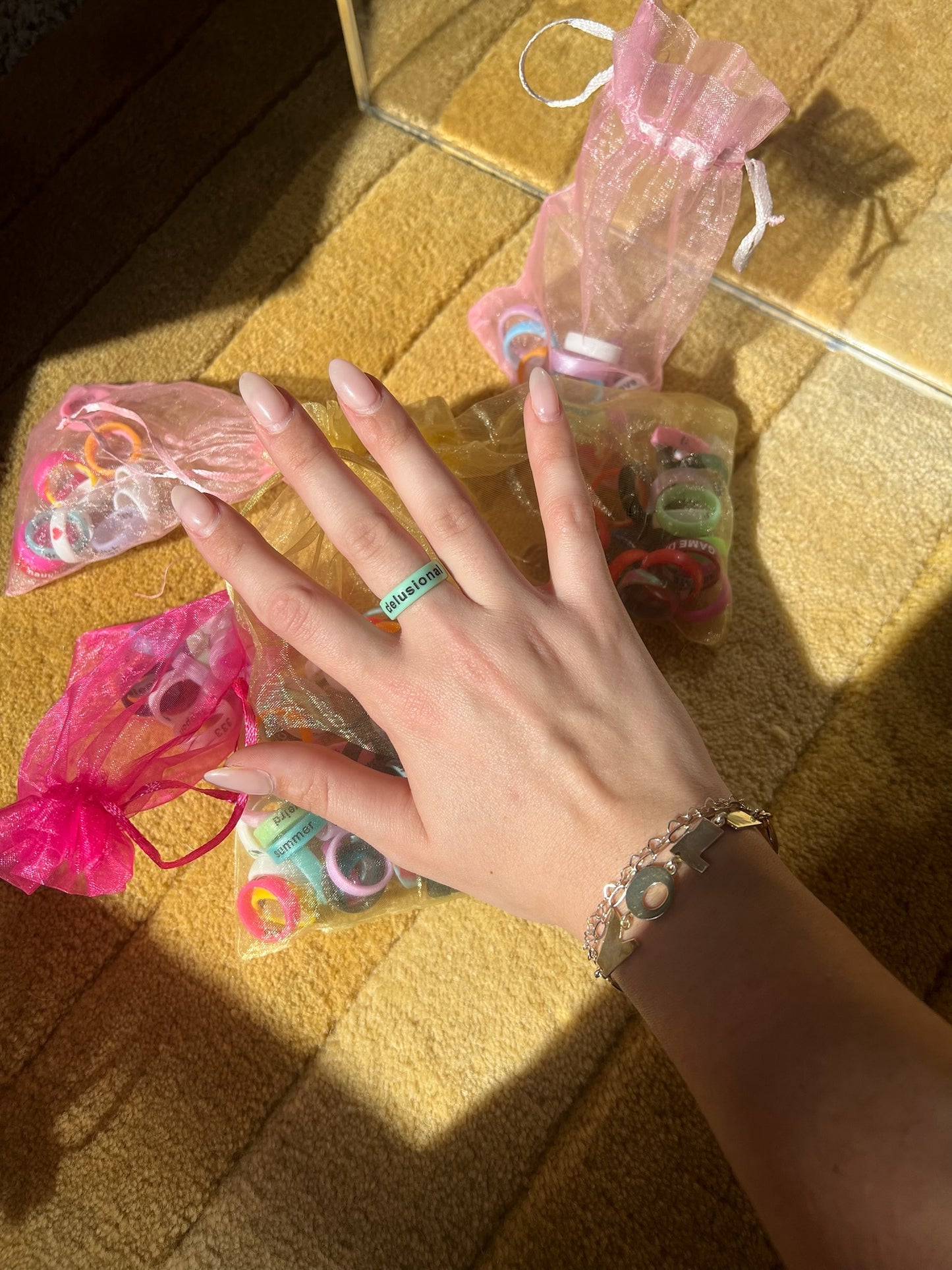 Flip Reversible delusional / screw you ring