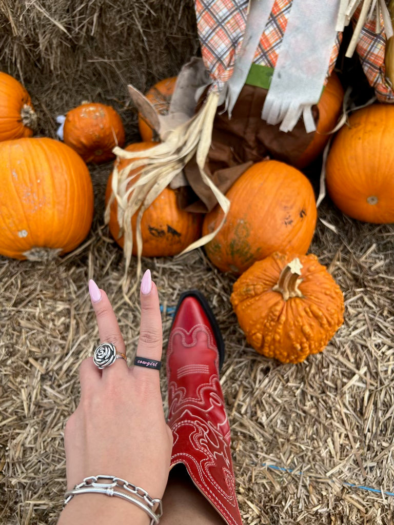 Flip Reversible cowgirl / yeehaw ring