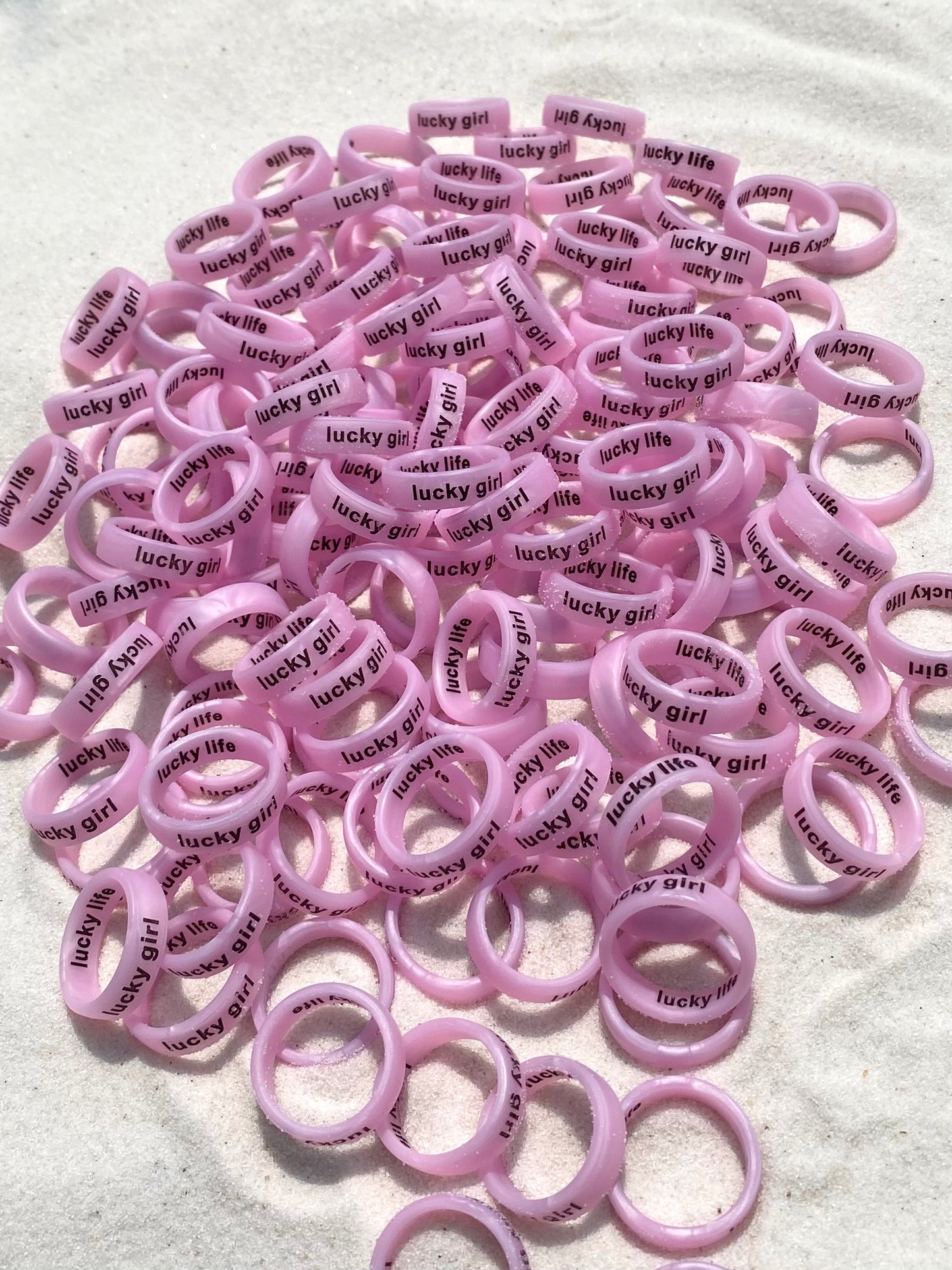 Flip Reversible lucky girl / lucky life ring