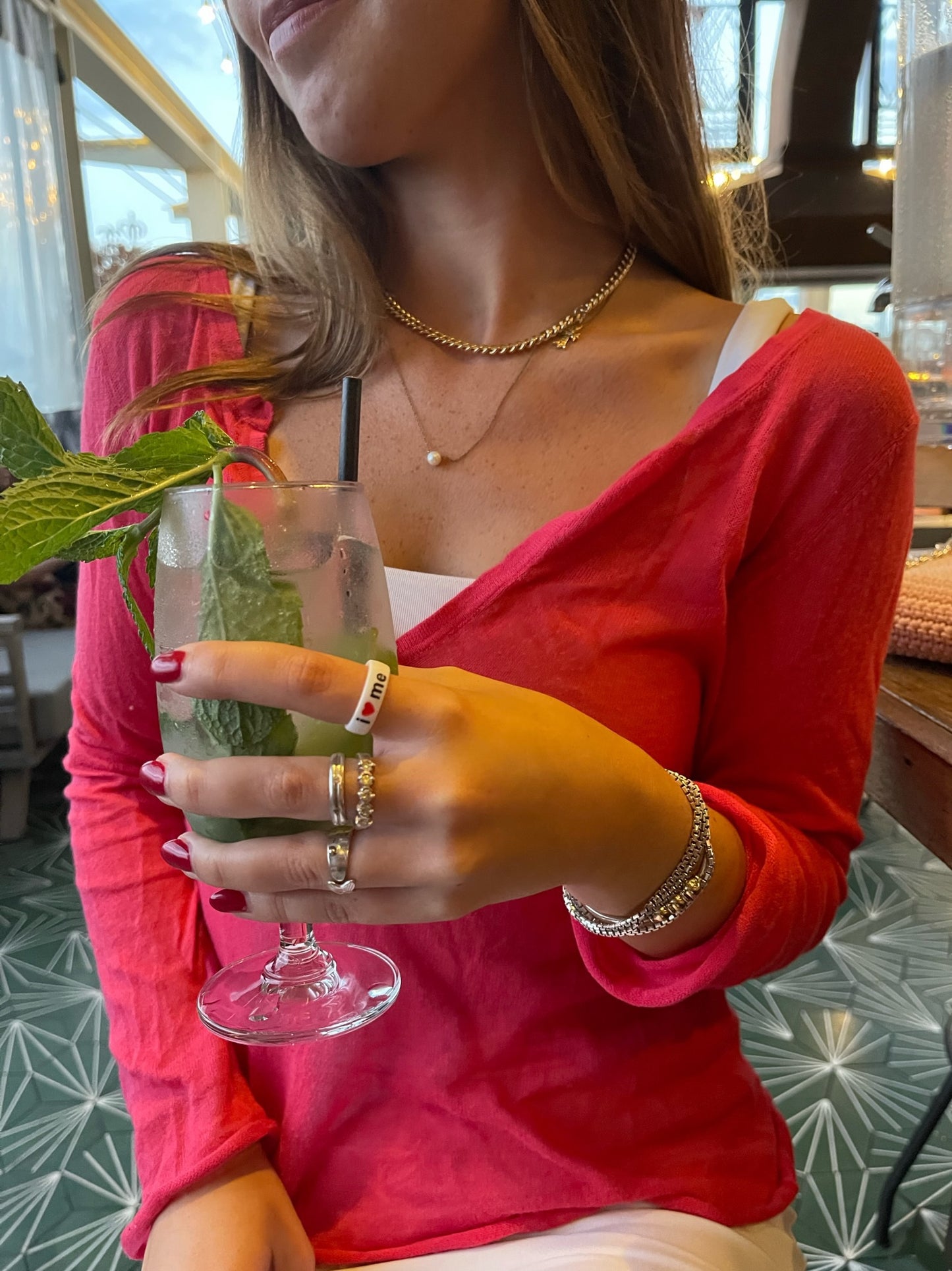 Flip Reversible i❤️me / i❤️u ring