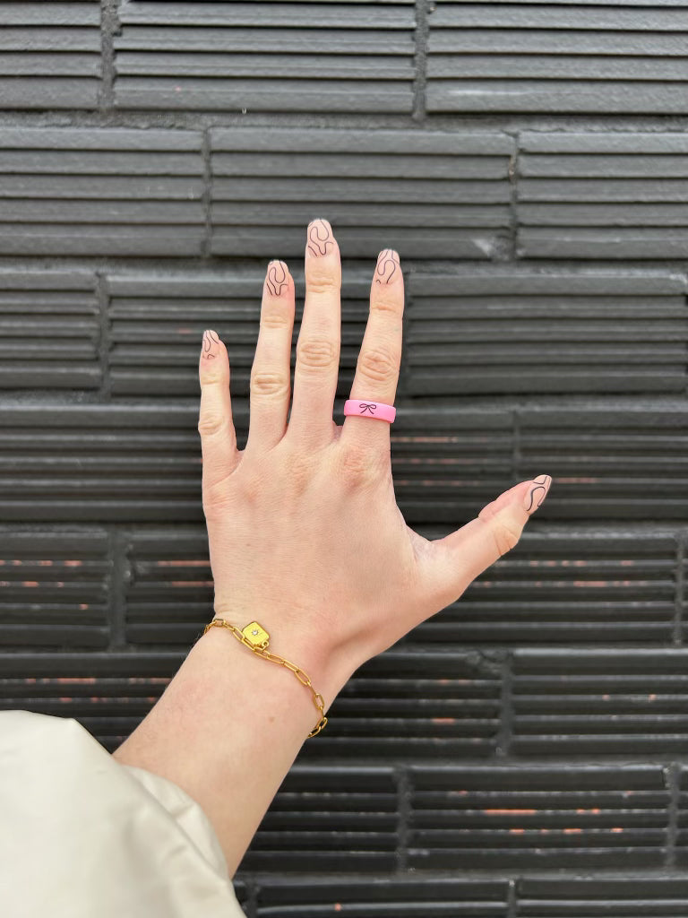 Flip Reversible bow / j'adore ring