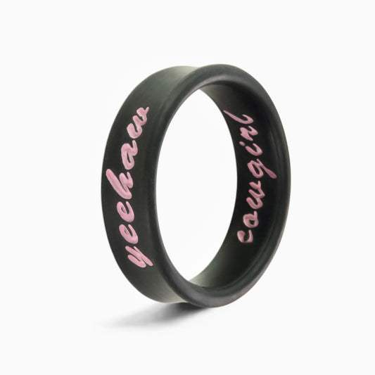 Flip Reversible cowgirl / yeehaw ring