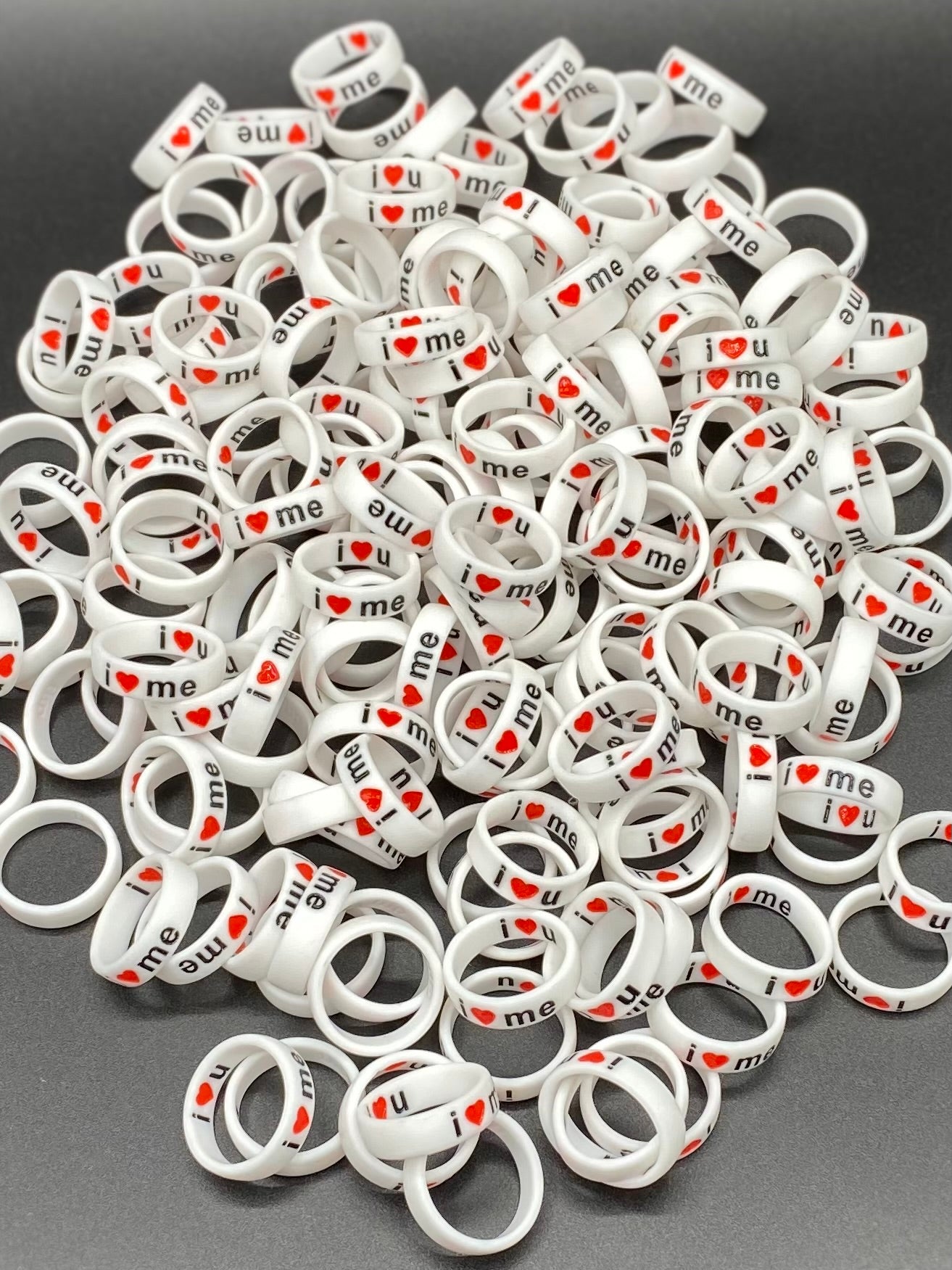 Flip Reversible i❤️me / i❤️u ring