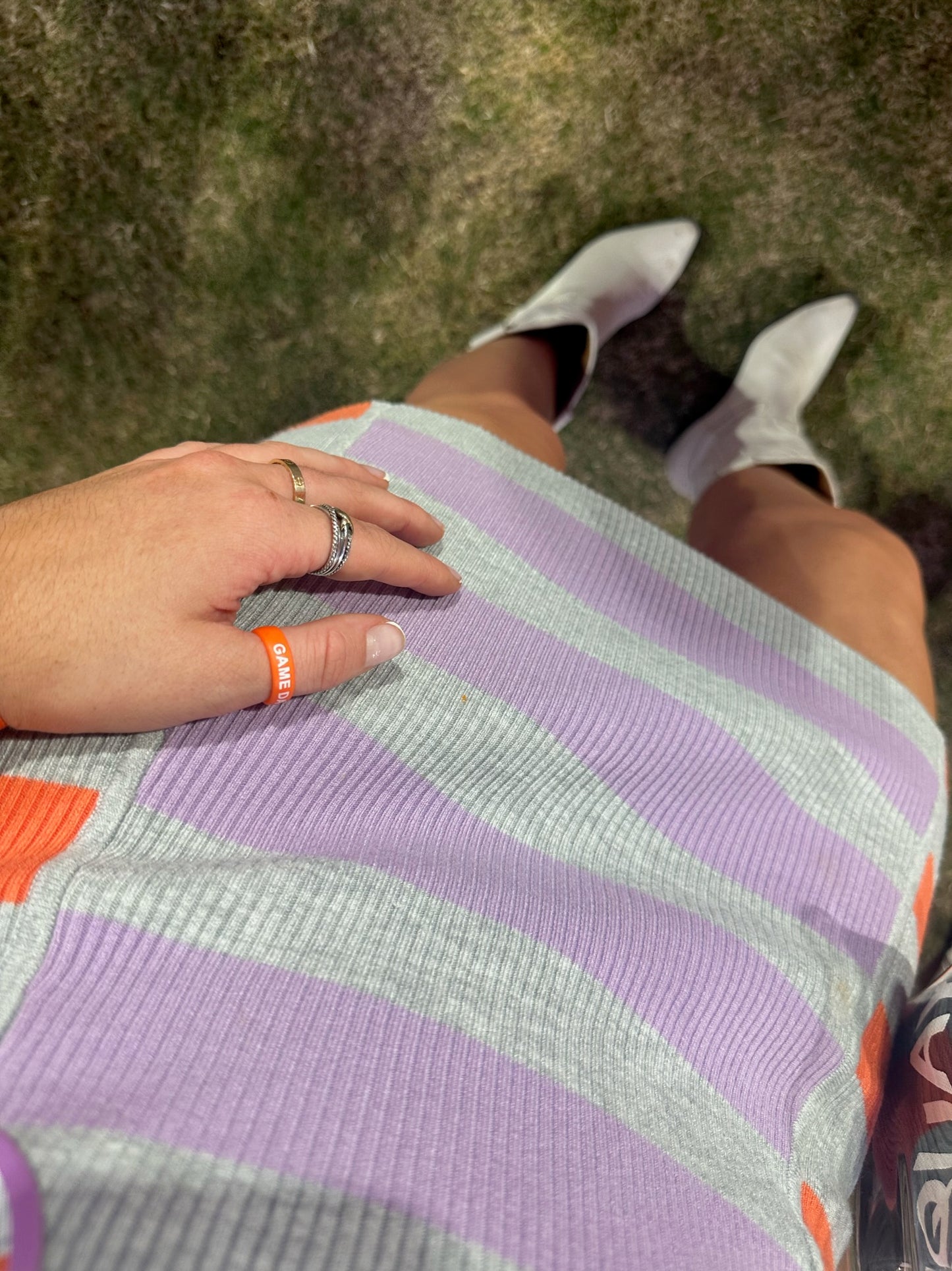 Flip Reversible Game Day / Tailgate Ring Orange