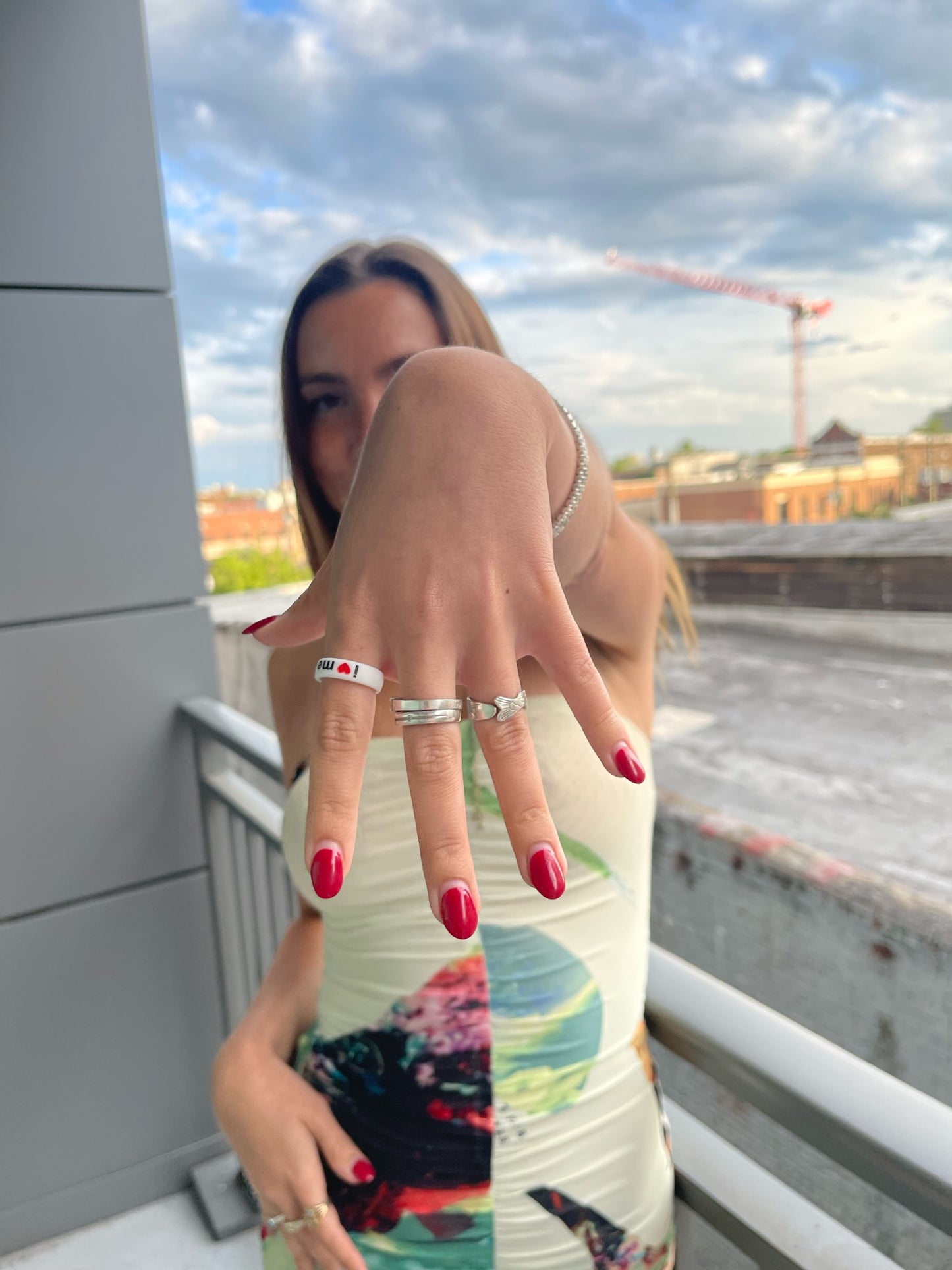 Flip Reversible i❤️me / i❤️u ring