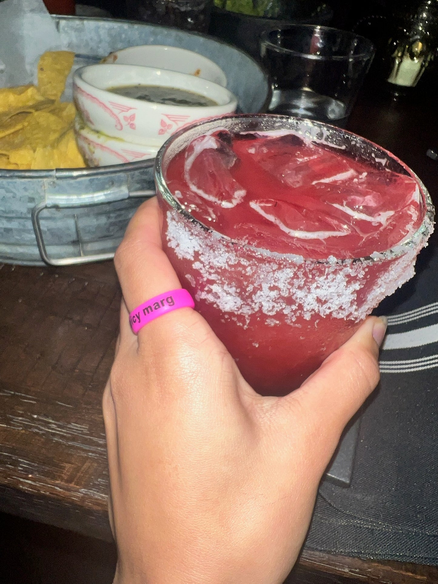 Flip Reversible spicy marg / dirty tini ring