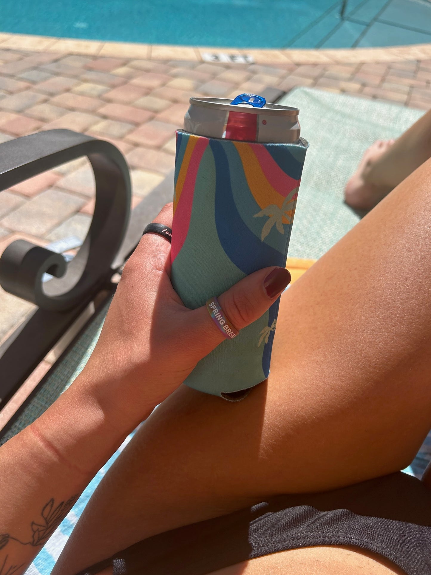Flip Reversible spring break / spring broke ring