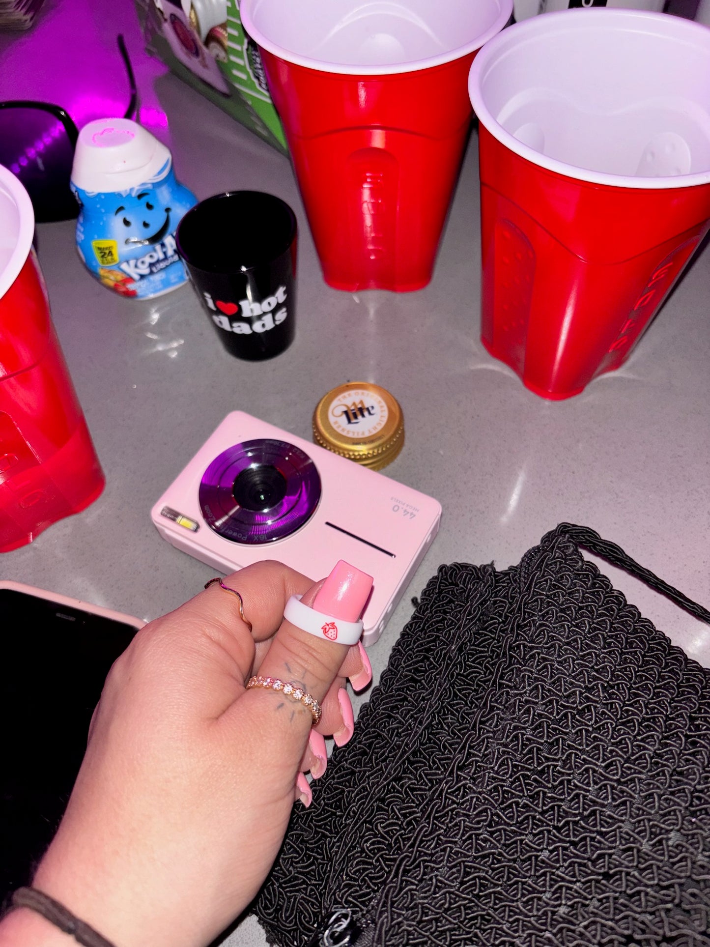 Flip Reversible strawberry / berry sweet ring