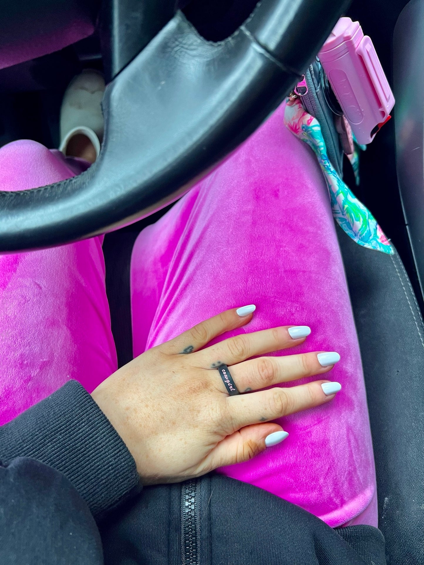 Flip Reversible cowgirl / yeehaw ring