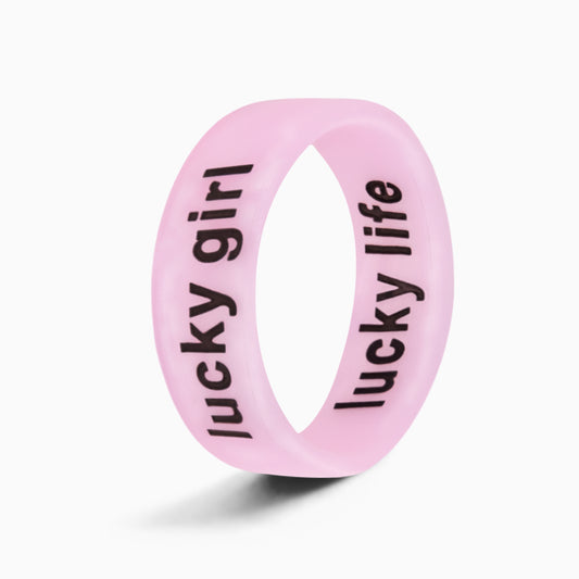 Flip Reversible lucky girl / lucky life ring