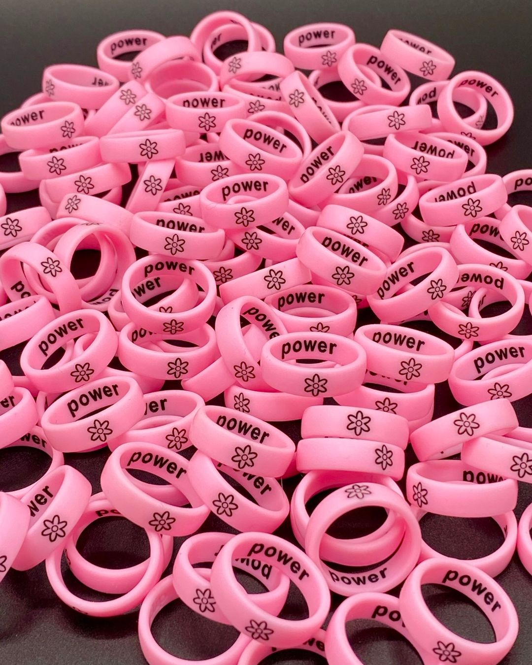 Reversible Flip Flower Power Pink Ring
