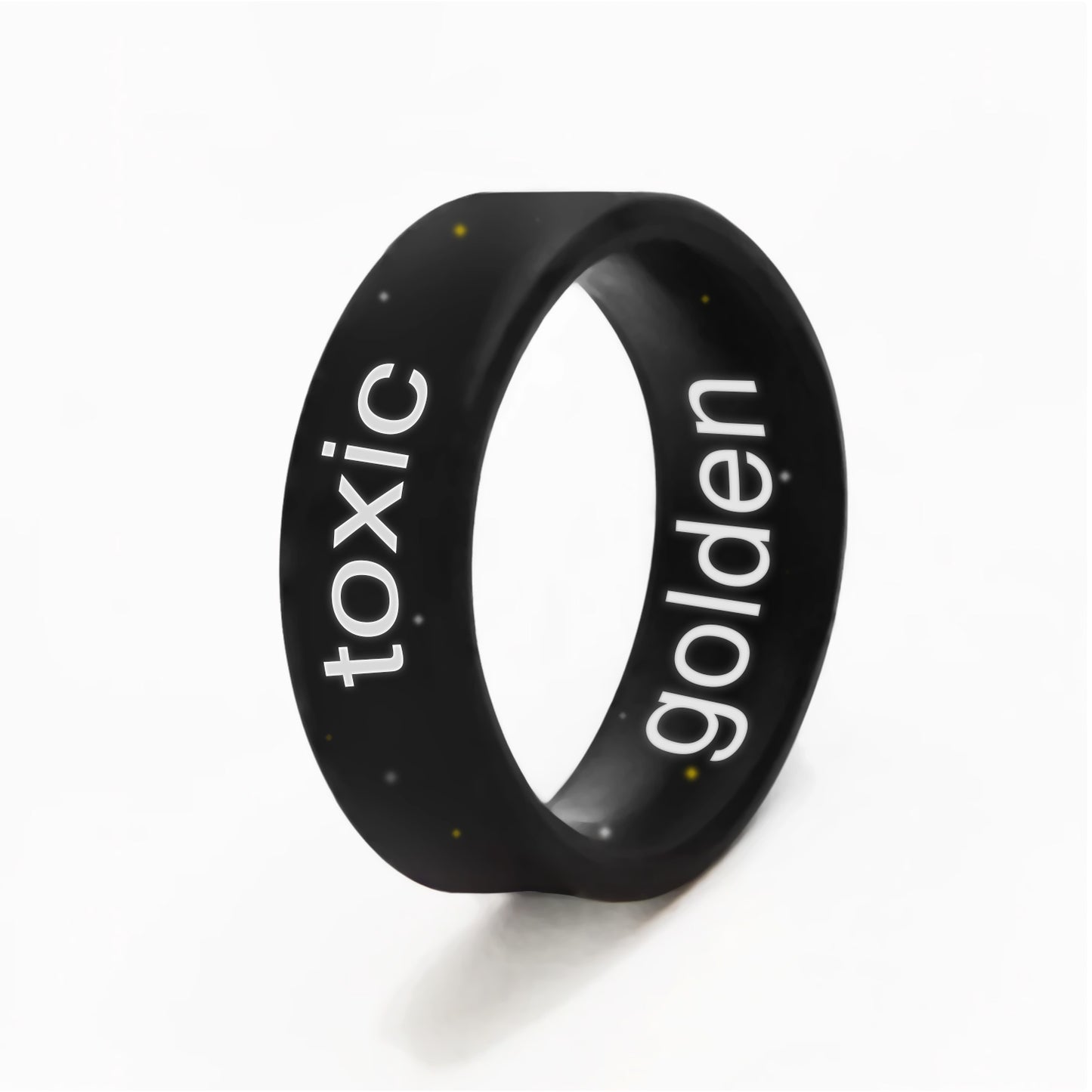 Flip Reversible golden / toxic Ring