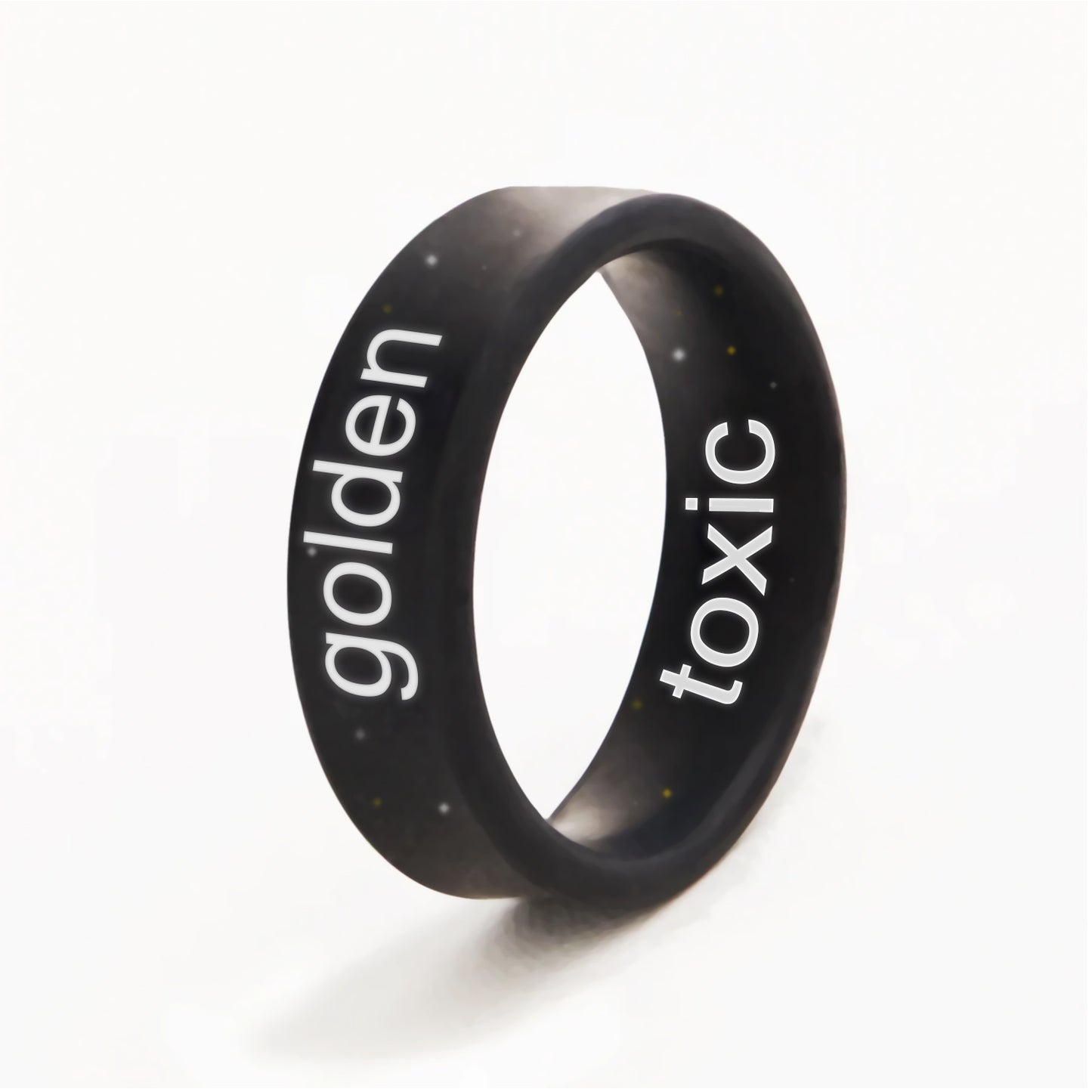 Flip Reversible golden / toxic Ring