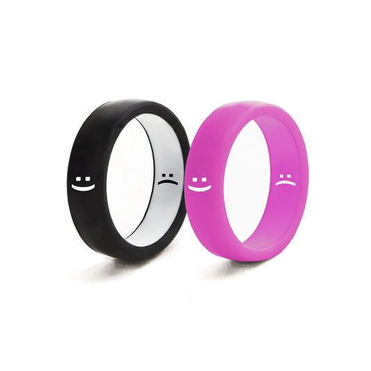 Flip Reversible smile Ring 2pack bbm