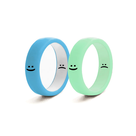Flip Reversible smile ring 2pack bm
