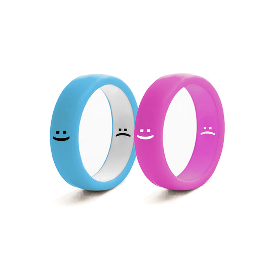 Flip Reversible smile ring 2pack bm