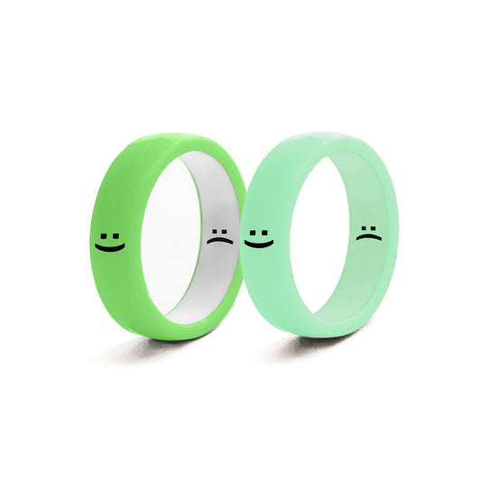 Flip Reversible smile ring 2pack gm