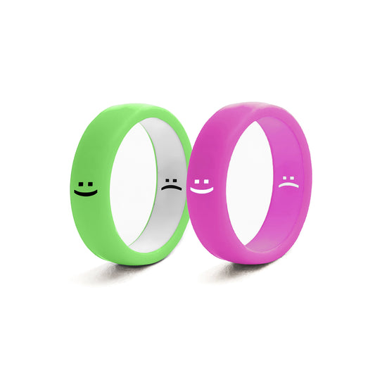 Flip Reversible smile ring 2pack gm