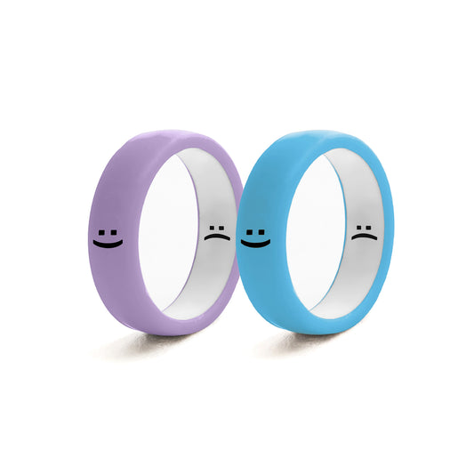 Flip Reversible smile ring 2pack lb