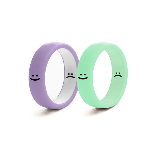 Flip Reversible smile ring 2pack lm