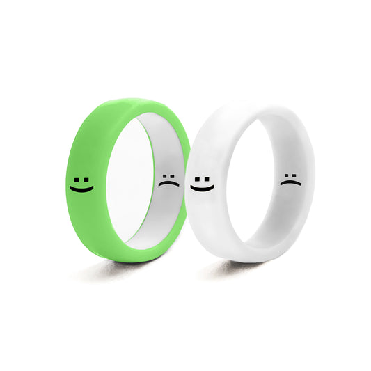 Flip Reversible smile ring 2pack gw