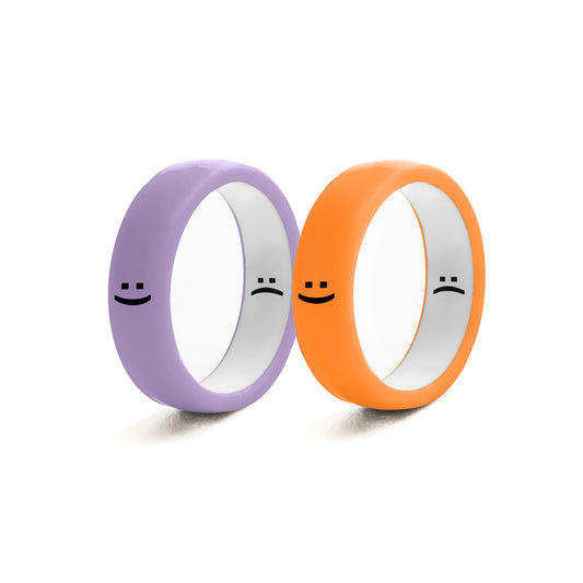 Flip Reversible smile ring 2pack lo