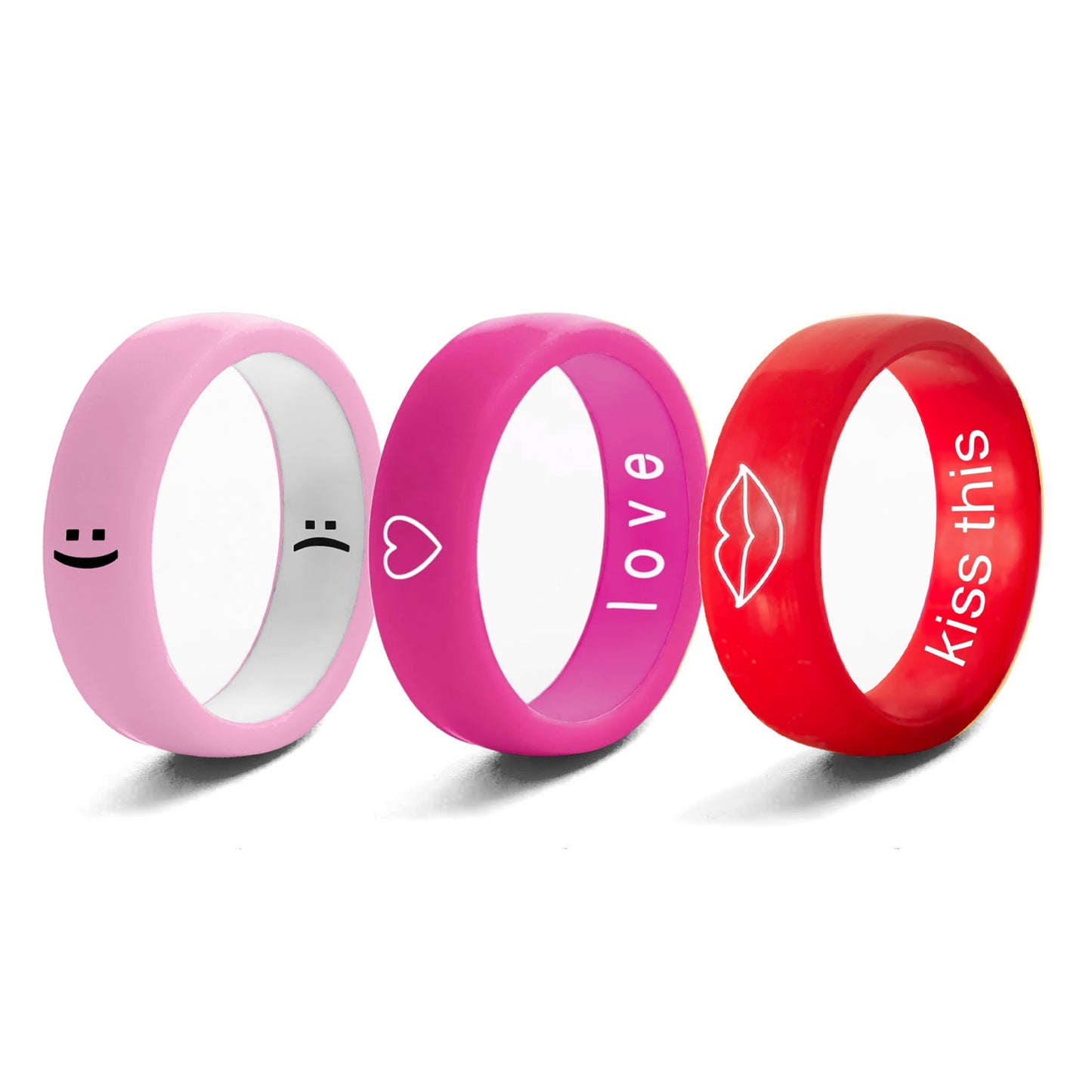 Flip Reversible Vday 3 Pack Rings