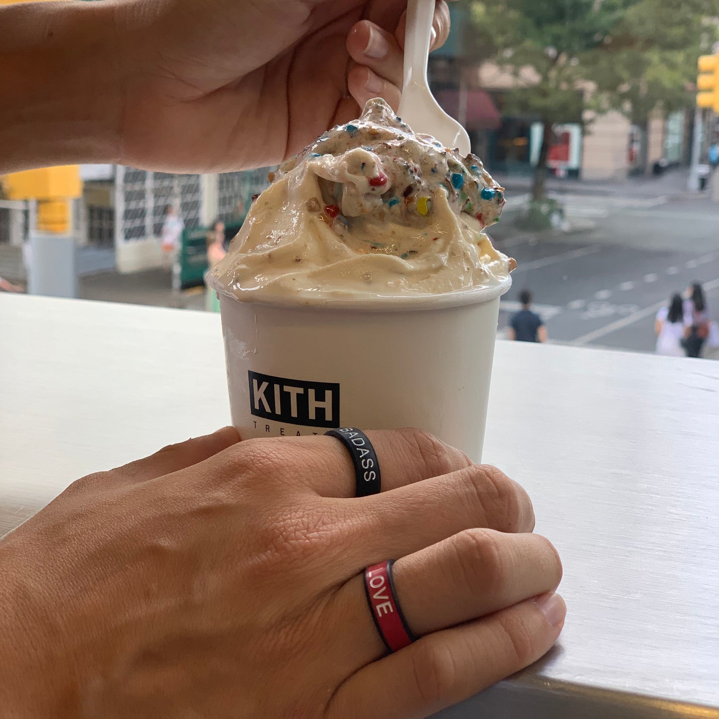 Flip Reversible FCK U / LOVE Ring