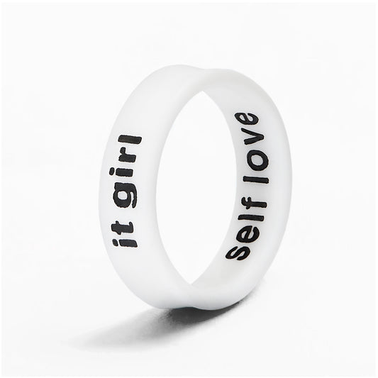 Flip Reversible self love / it girl Ring