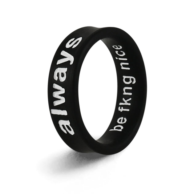 Flip Reversible be fkng nice / always Ring FlipRings