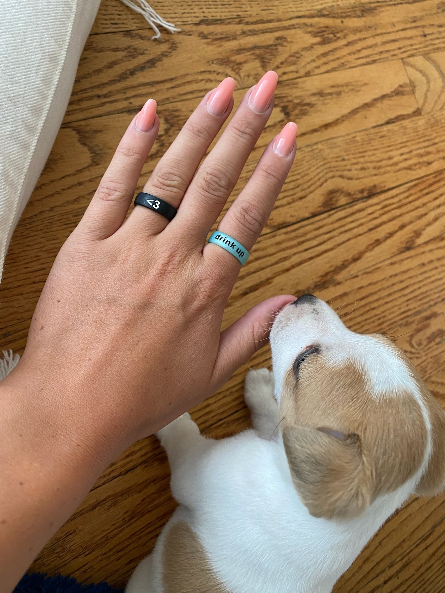 Flip Reversible drink up / hungover turquoise Rings