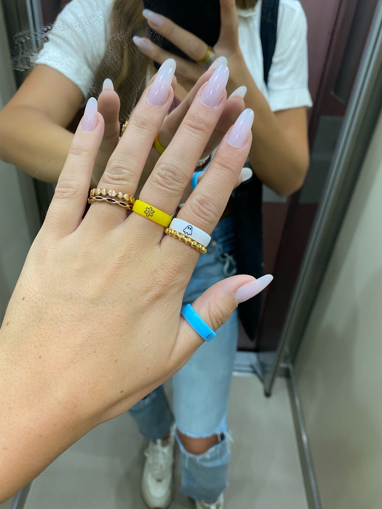 Flip Reversible flower / power Ring