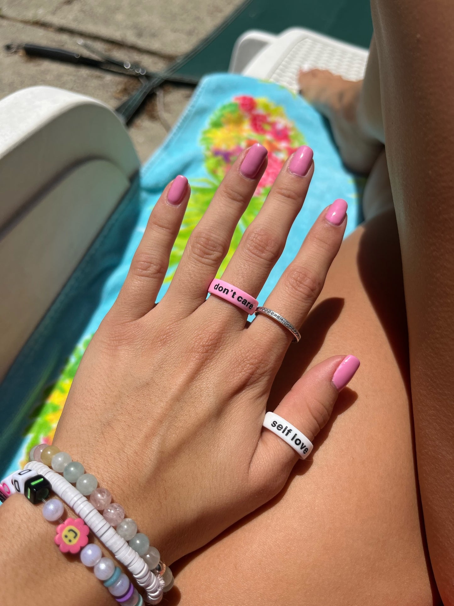 Flip Reversible self love / it girl Ring