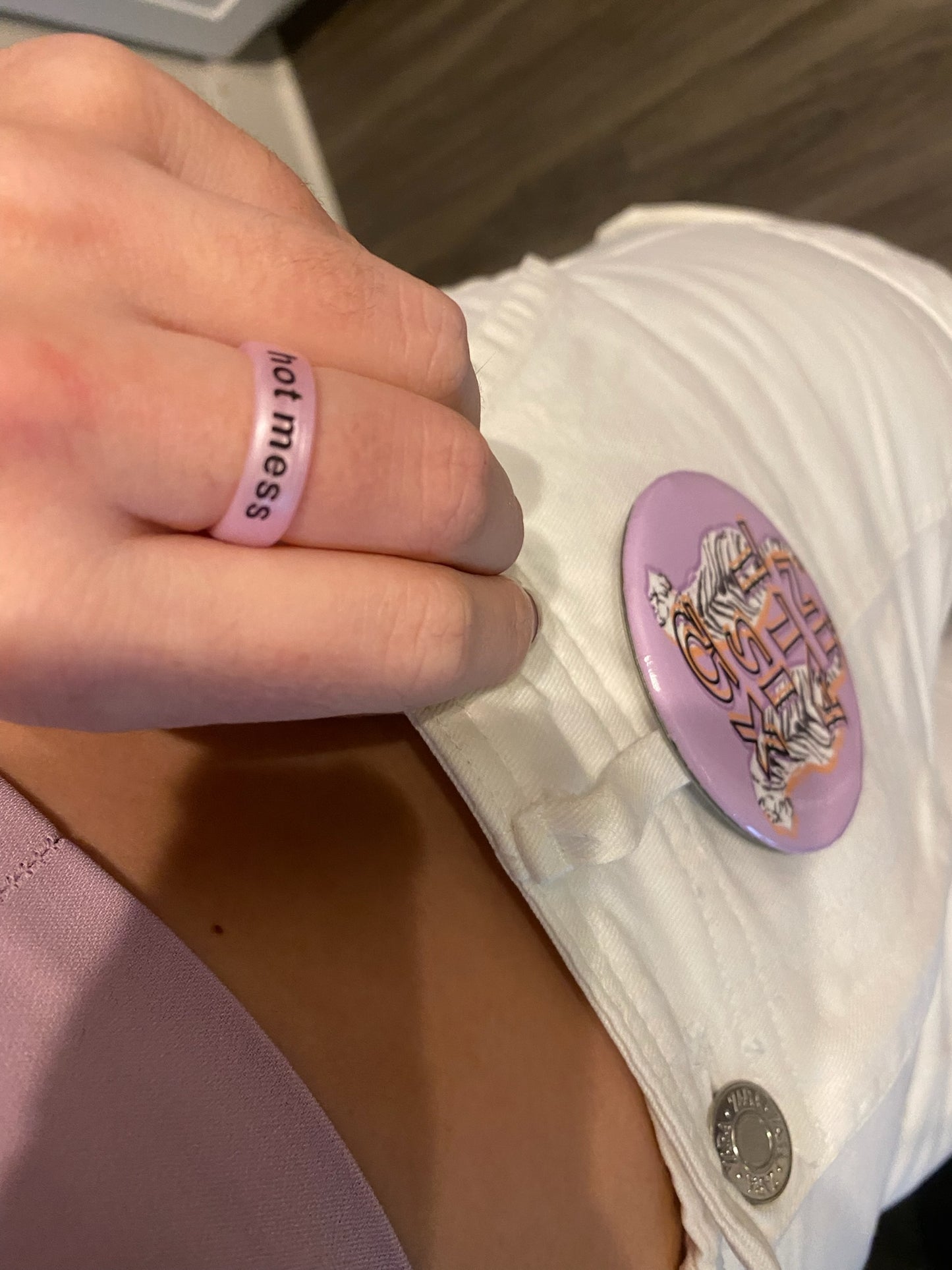 Flip Reversible hot mess / slay ring Ring