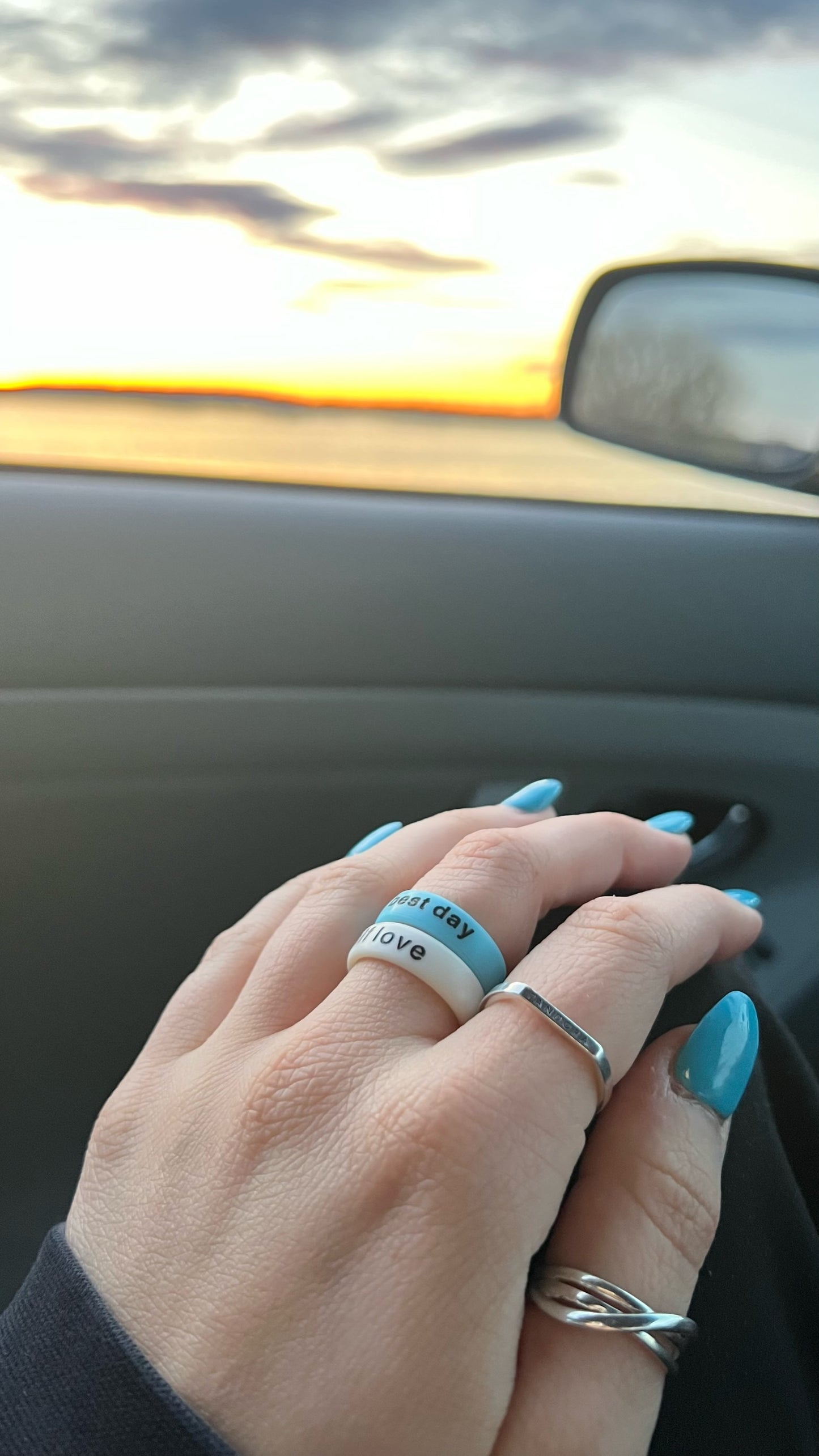 Flip Reversible best day / bad day ring