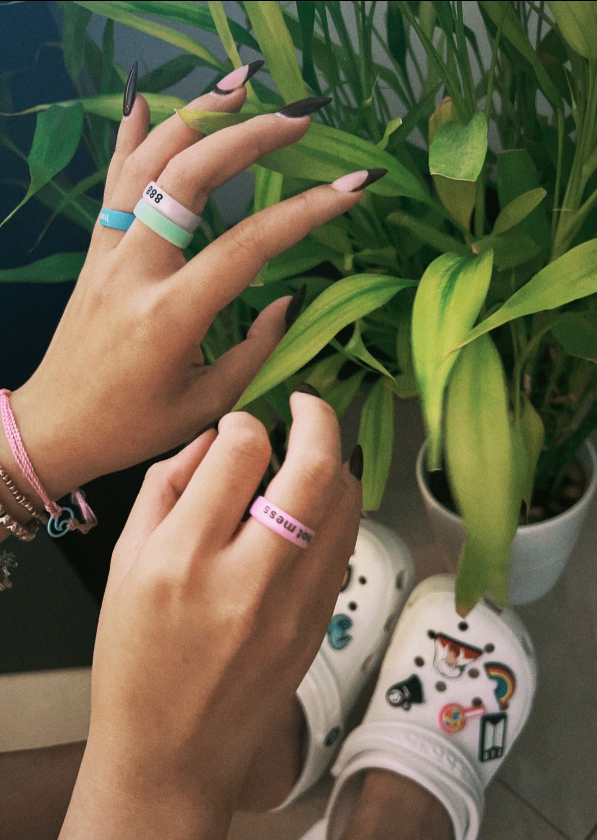 Flip Reversible hot mess / slay ring Ring