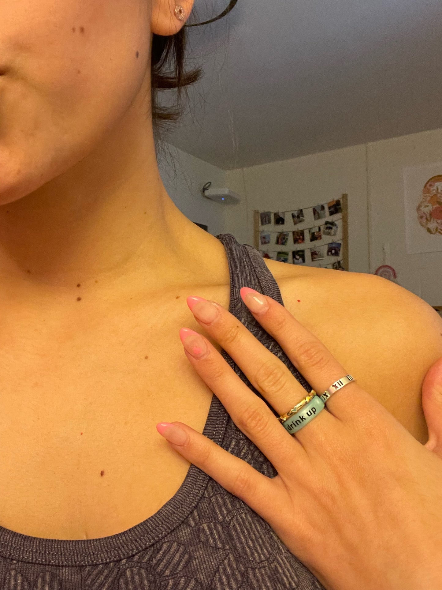 Flip Reversible drink up / hungover turquoise Rings