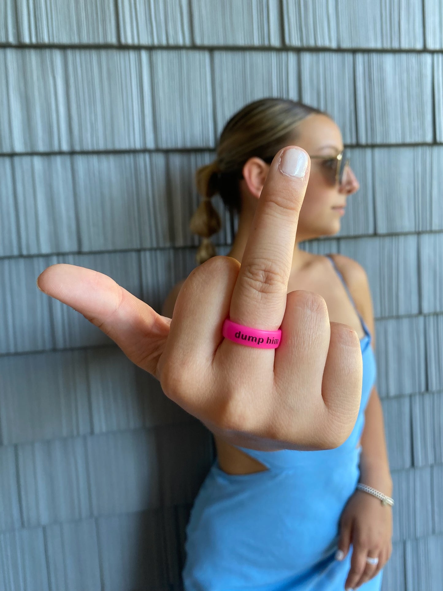 Flip Reversible dump him / f*ck him ring Ring